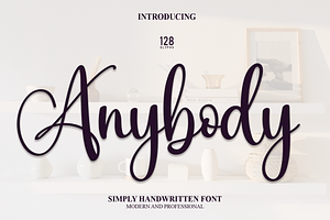 Anybody Script Font