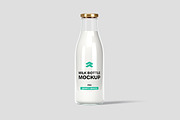 Milk Bottle - Mockup, a Product Mockup by Rometheme Std (Thumbnail 2 of 5)