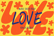 Quick Takeaway fast food fonts, a Sans Serif Font by Fat Hamster (Thumbnail 3 of 17)
