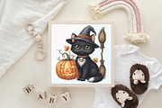 Halloween Black Cat PNG, an Illustration by CraftArtStudio (Thumbnail 4 of 4)