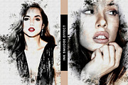 Ink Smudge Effect Photoshop Effect, a Layer Style Add-On by Hubzway (Thumbnail 1 of 4)