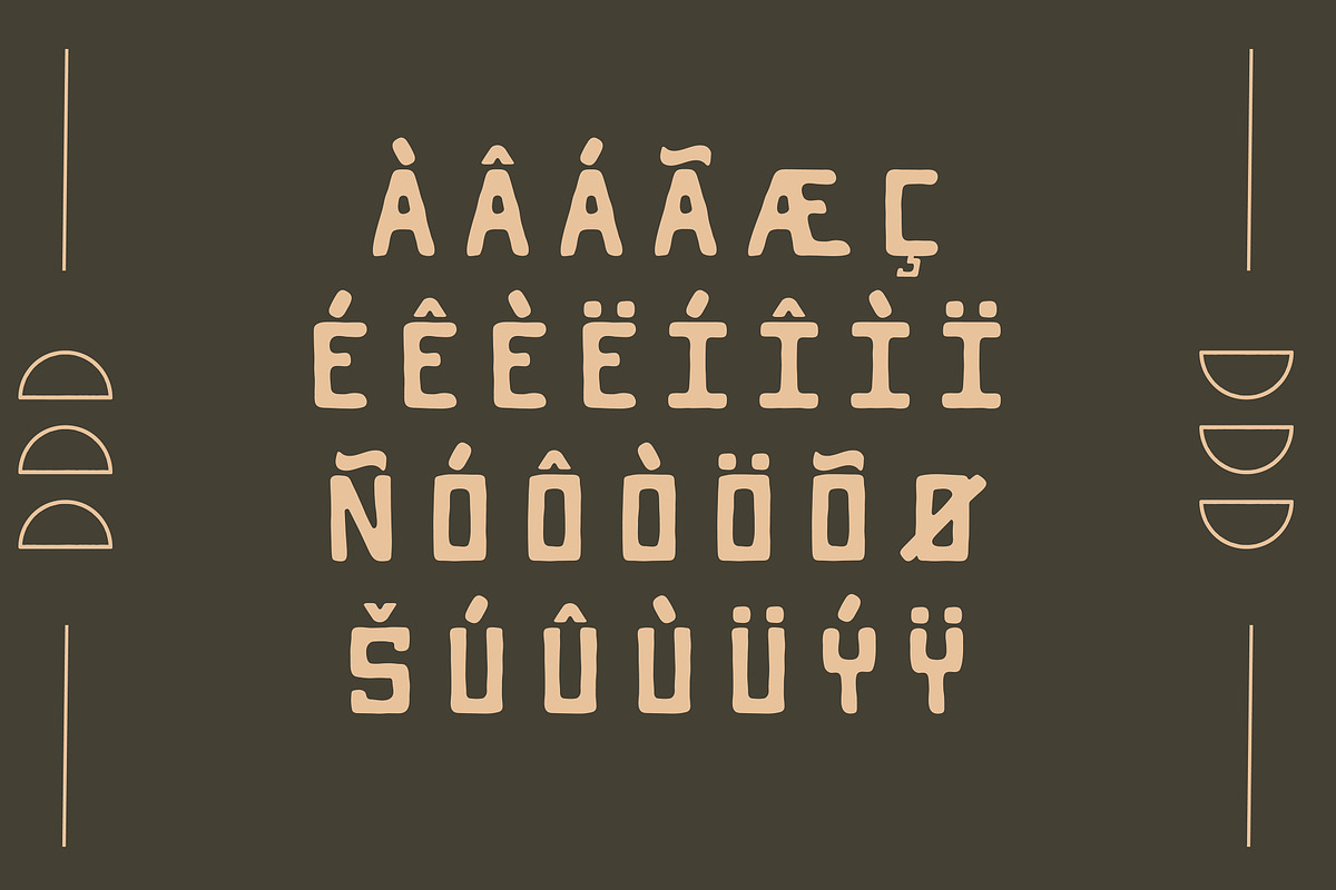 Creosote | Rugged Sans Serif Font, a Font by Amber Morgan (Photo 3 of 6)