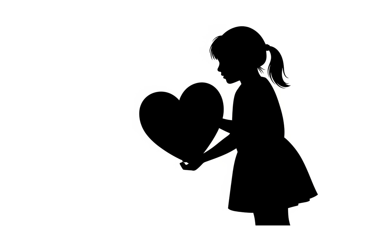 Cute Love Girl Silhouette Bundle, an Illustration by Designs_River (Photo 49 of 53)