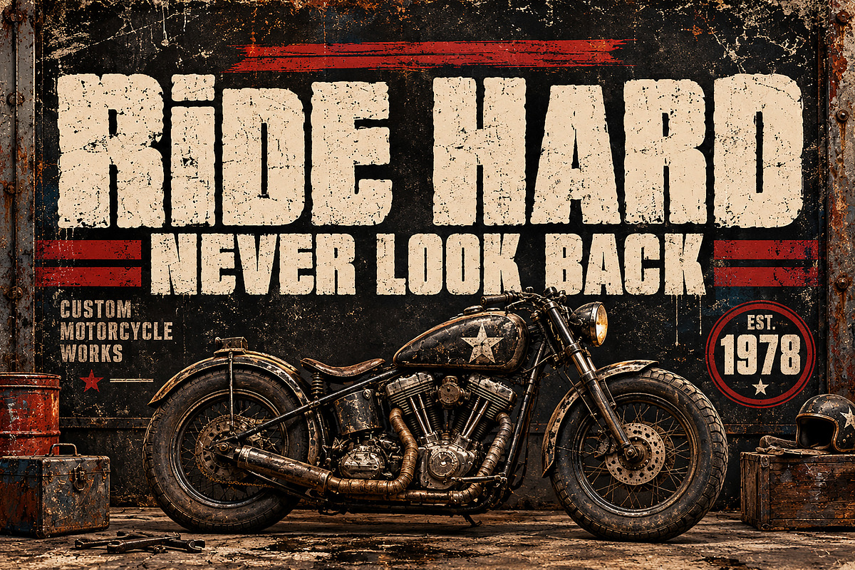 Wadeline Distressed, a Slab Serif Font by Wow Magic (Photo 3 of 4)