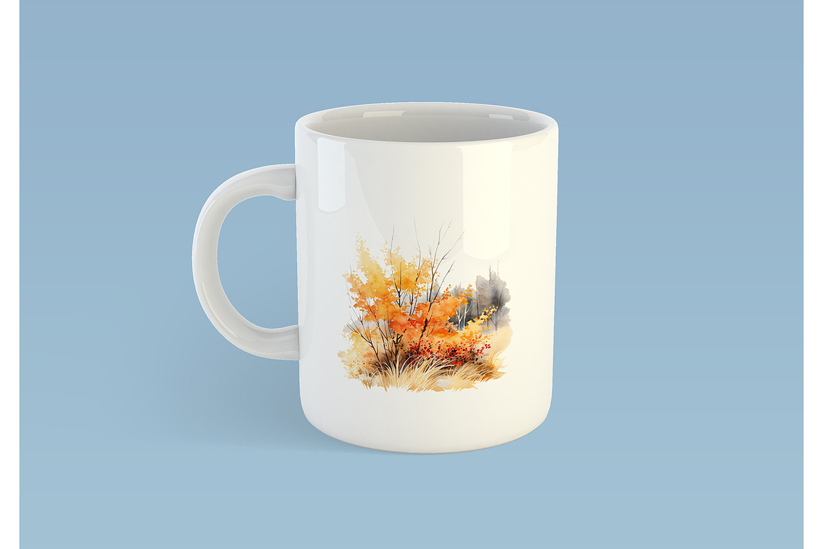 Watercolor digital tree clipart png, an Object Graphic by KomtsyanTatyanaArt (Photo 6 of 7)