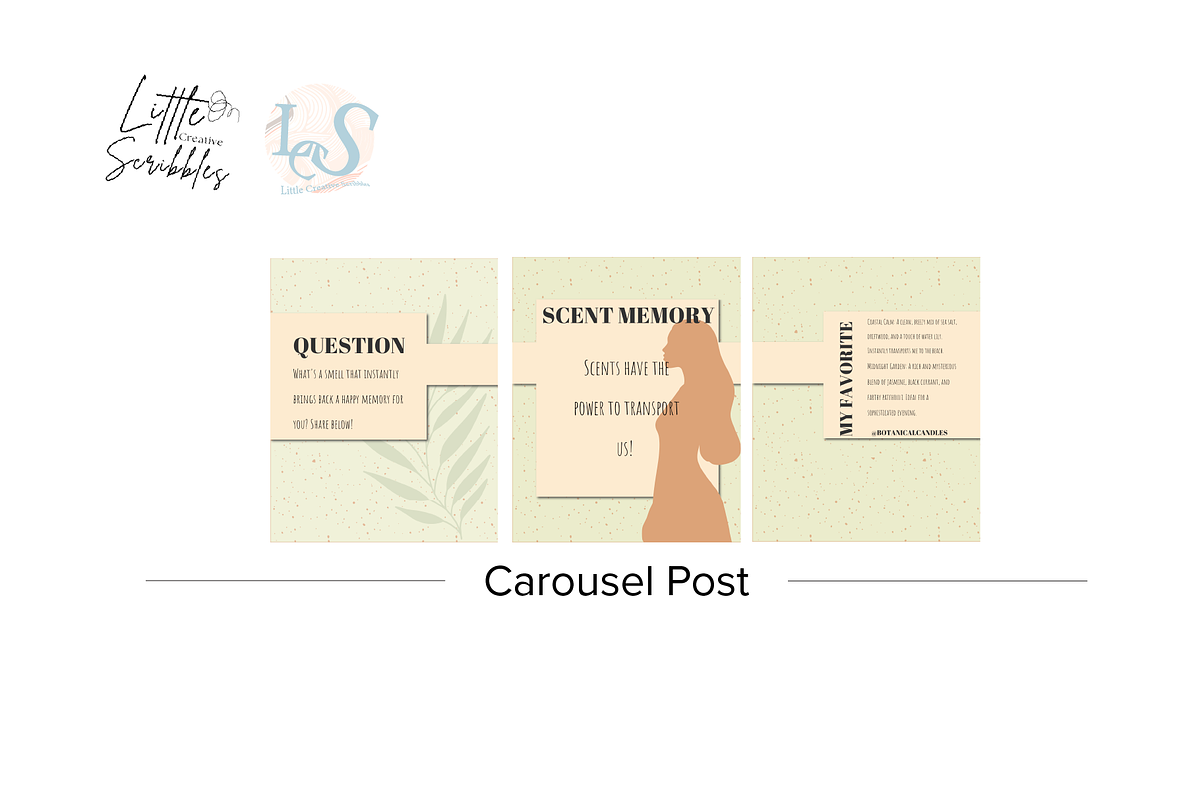 Candle Business Instagram Templates, a Social Media Template by Little Creative Scribbles (Photo 3 of 5)