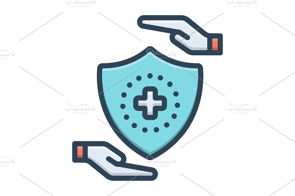 Safety protect color icon, a Duotone Icon by Creative priyanka