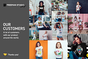 T-Shirt Mock-Up Set, a Shirt Mockup by Freeman Studio (Thumbnail 13 of 18)