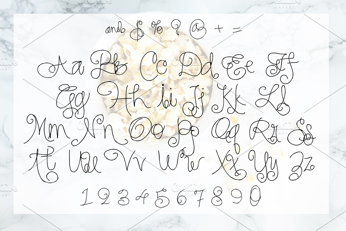 BON APPETIT Hand Lettered Font preview 3