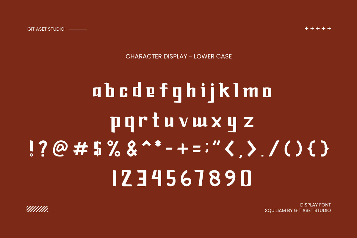 Squiliam Display Font, a Sans Serif Font by gitasetstudio (Photo 4 of 6)