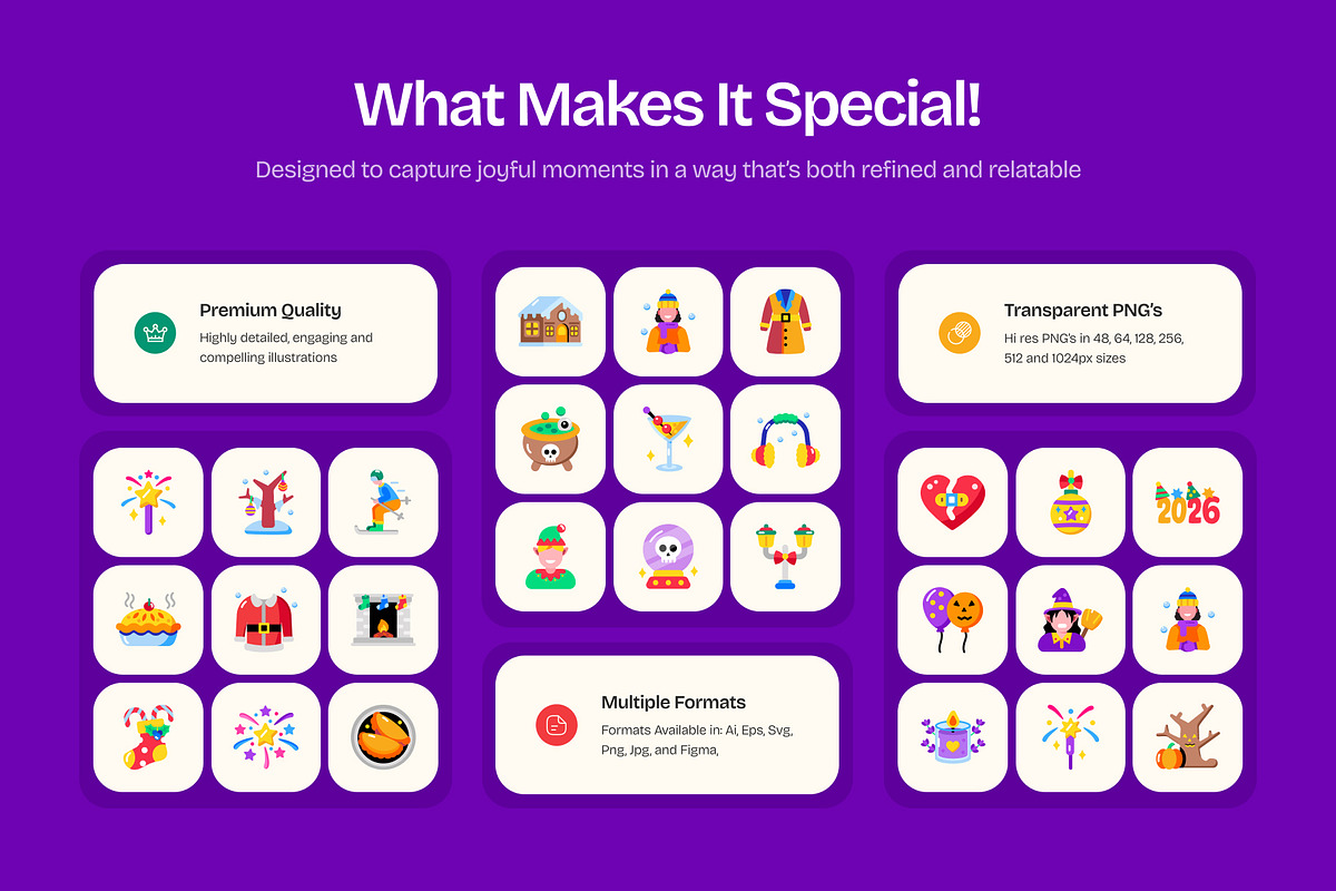 Joyful Holiday Icon Set, an Emoji Icon by Prosymbols (Photo 2 of 13)