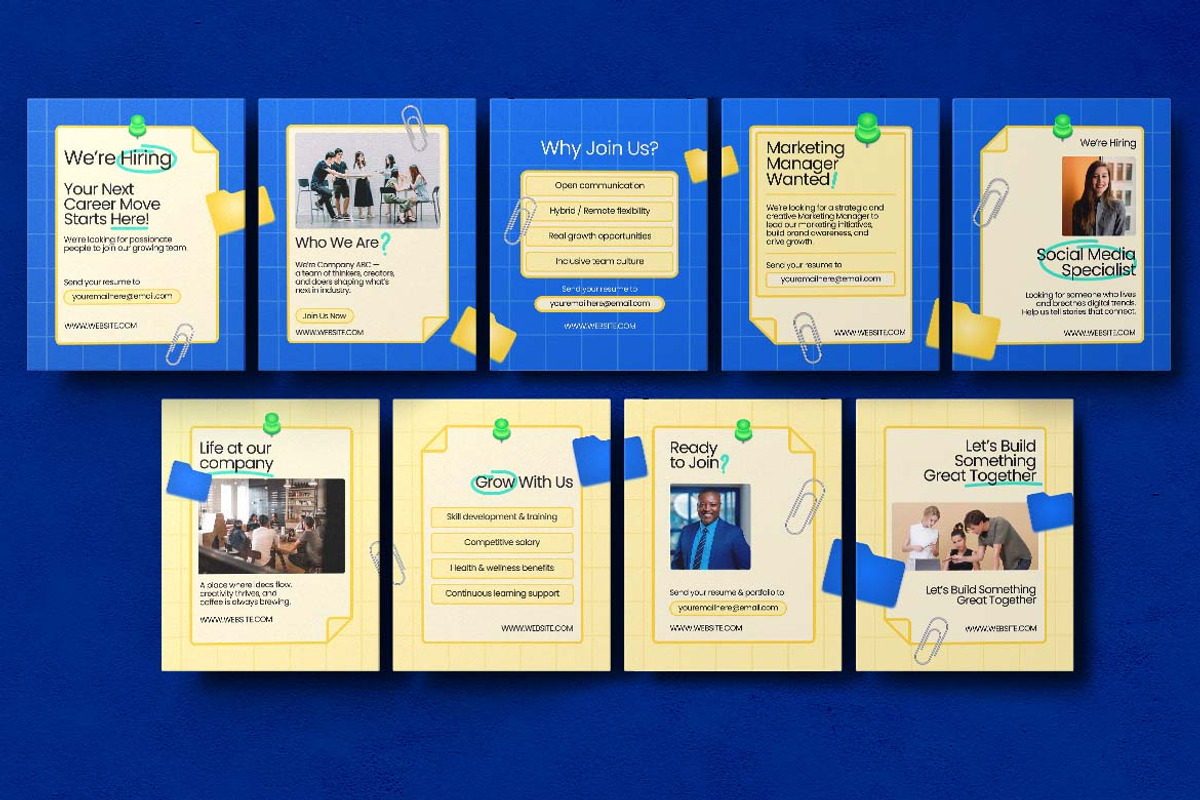 Company Hiring Instagram Carousel &, a Social Media Template by Attype (Photo 3 of 5)