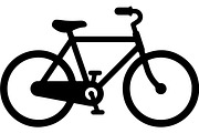 Bicycle Silhouette Vector Set, a Transportation Illustration by balal (Thumbnail 4 of 13)