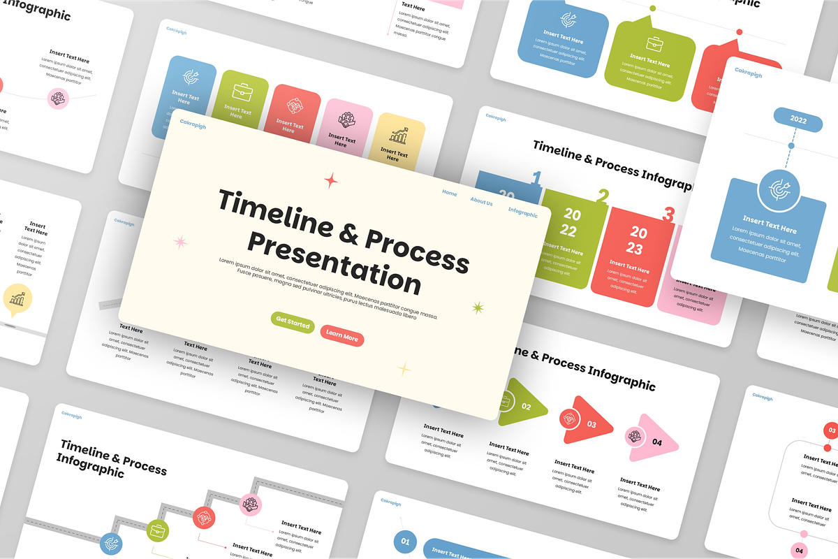 Process Infographic Google Slides, a Presentation Template by Annora Studio (Photo 4 of 5)