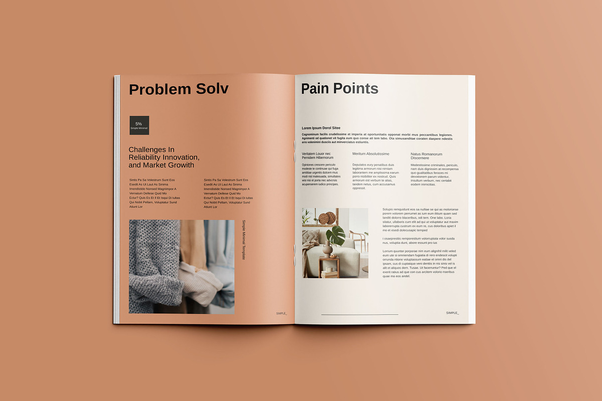 Simple Minimal Template, a Resume Template by Creatiya Type (Photo 3 of 6)