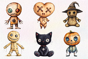 Halloween Voodoo Doll Clipart, an Illustration by Dream Creation (Thumbnail 3 of 7)