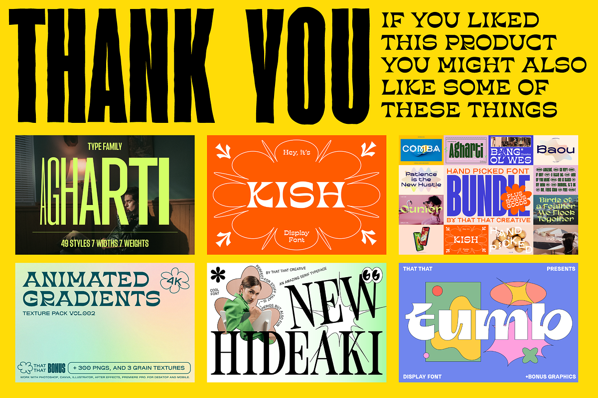 Animated Font Agharti, a Font by That That Creative (Photo 9 of 9)