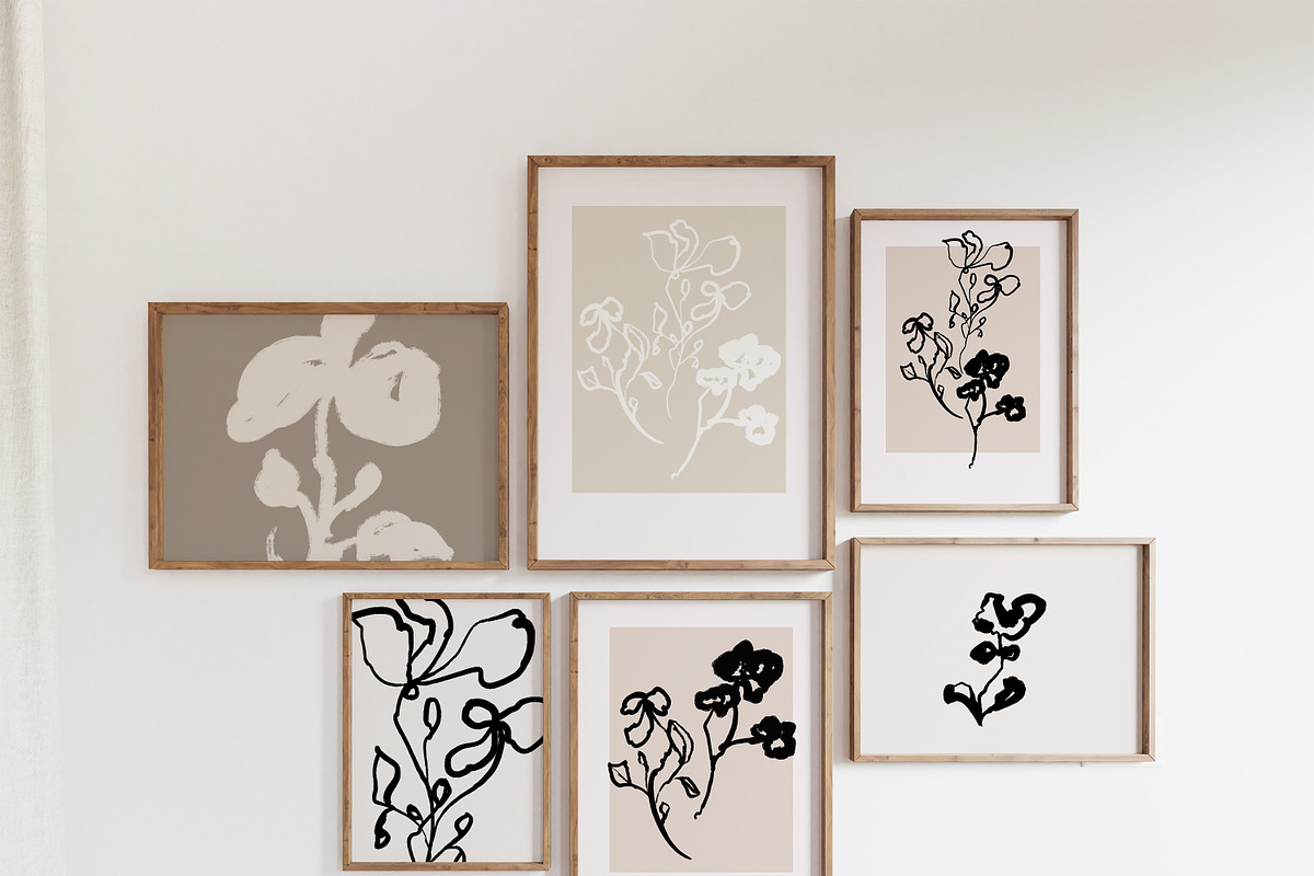 Artistic Abstract Floral Line Art, an Illustration by Laras Wonderland (Photo 2 of 9)