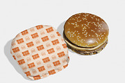 Burger Wrapper Mockup, a Packaging Mockup by Permadi Creative (Thumbnail 4 of 5)