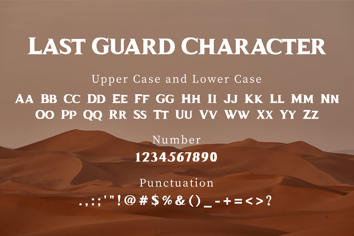 Last Guard Serif Display, a Serif Font by Gumrega Studio (Photo 5 of 6)