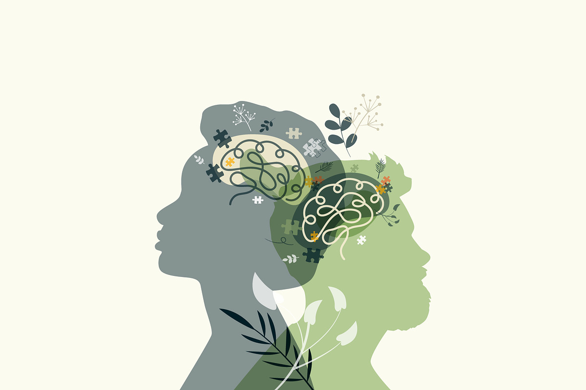 Mental Health theme, an Illustration by Stafeeva (Photo 1 of 11)