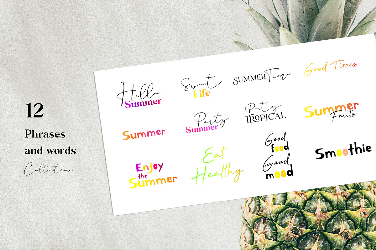 Juicy fruits Clipart collection, an Illustration by ViktoriaLapshyna (Photo 4 of 14)