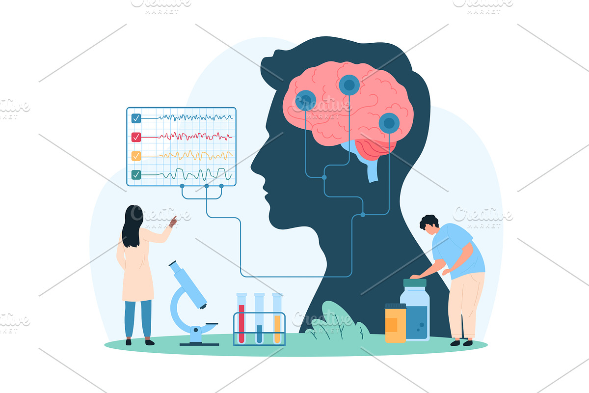 Medical examination nervous system, an Object Illustration by Flashvector