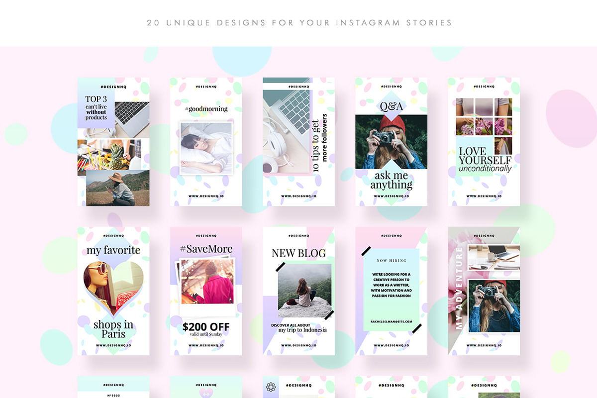 INSTAGRAM STORIES - SIMPLY GORGEOUS, a Social Media Template by DESIGN HQ (Photo 4 of 4)