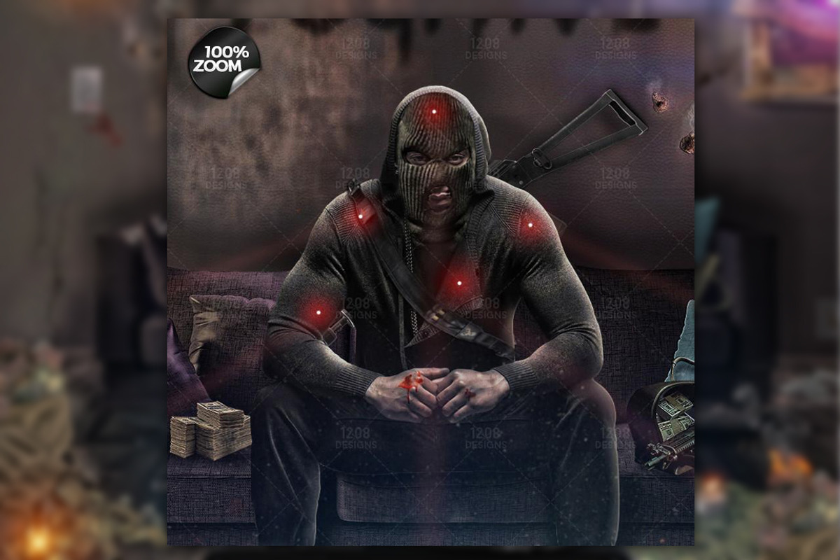 The Fugitive - Mixtape/Album  Cover, a Household Mockup by 1208designs (Photo 3 of 4)