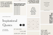CANVA PS Instagram Quotes Posts, a Social Media Template by Love Radiation Studio (Thumbnail 1 of 16)
