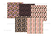 Black And Pink Digital Paper, a Pattern Graphic by GlamArtZhanna (Thumbnail 3 of 3)
