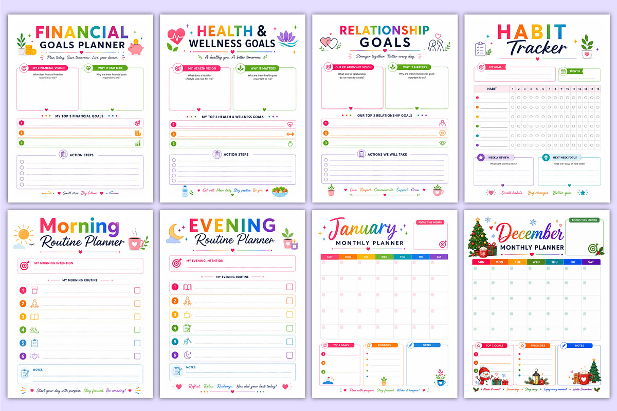 2027 Life Planning Collection | Life, a Stationery Template by Mustafiz (Photo 3 of 4)