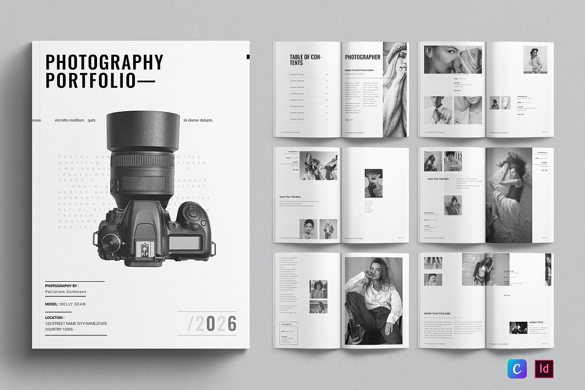 Photography Portfolio Template, a Brochure Template by E-Type (Photo 1 of 7)