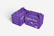 Gable Box Mockup PSD Packaging, an Advertising Mockup by Indah (Thumbnail 5 of 6)