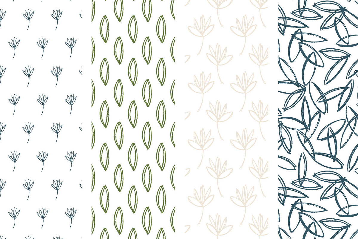Sketched florals, a Pattern Graphic by Wild Rose (Photo 7 of 9)
