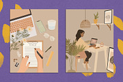 Study Vibes Abstract Posters, a Decorative Illustration by Miracles Everywhere (Thumbnail 2 of 5)