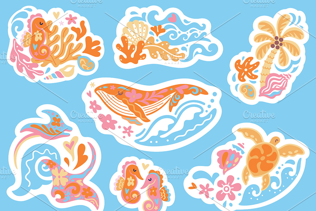 Tiny Weird Worlds Sticker Collection, an Object Illustration by PenguinHouse (Photo 18 of 18)