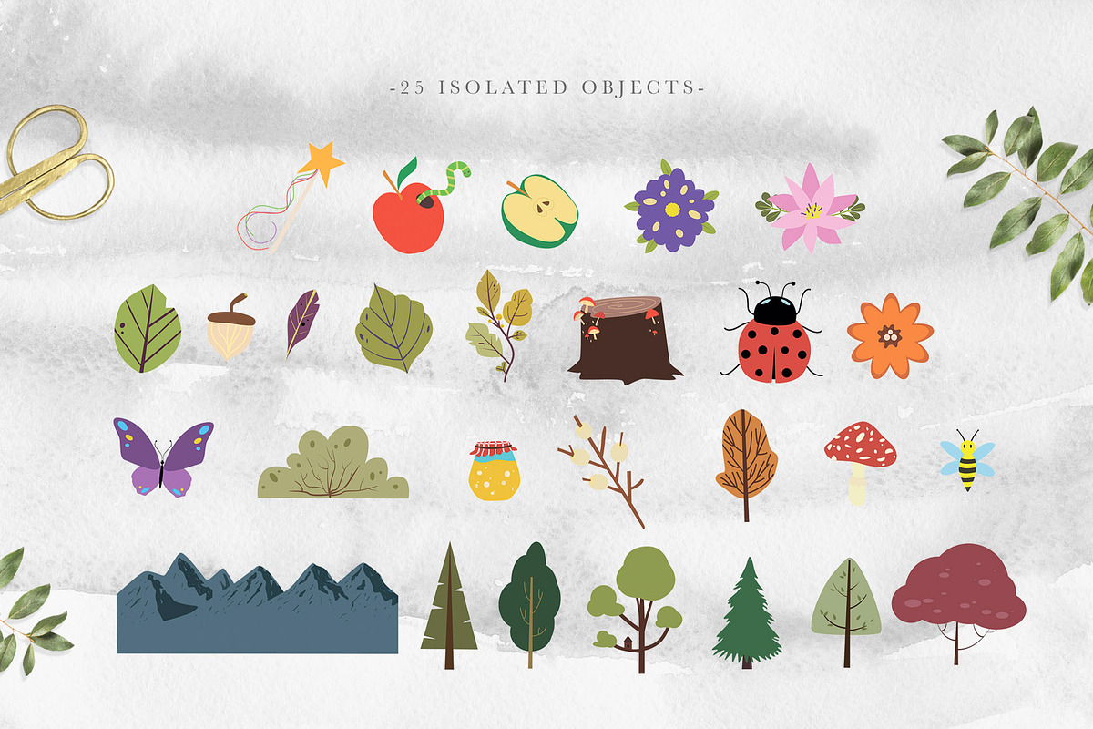 Scandinavian Folk Art Set, an Animal Illustration by NassyArt (Photo 4 of 12)