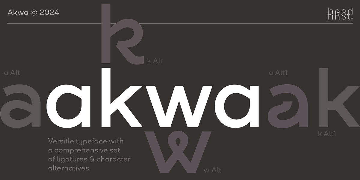 Akwa, a Sans Serif Font by HeadFirst (Photo 1 of 15)