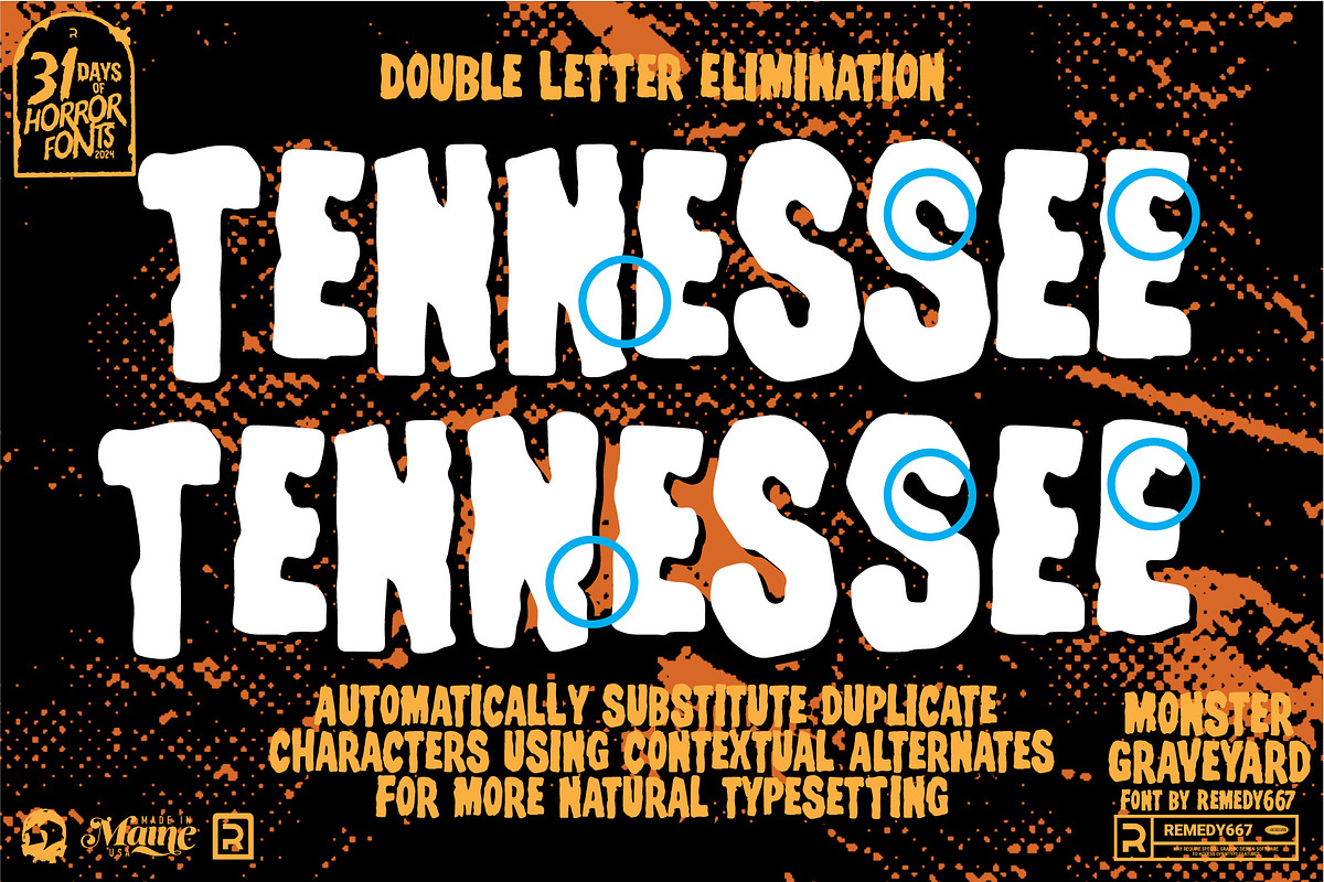 Monster Graveyard - Horror Font, a Font by Remedy667 (Photo 4 of 9)