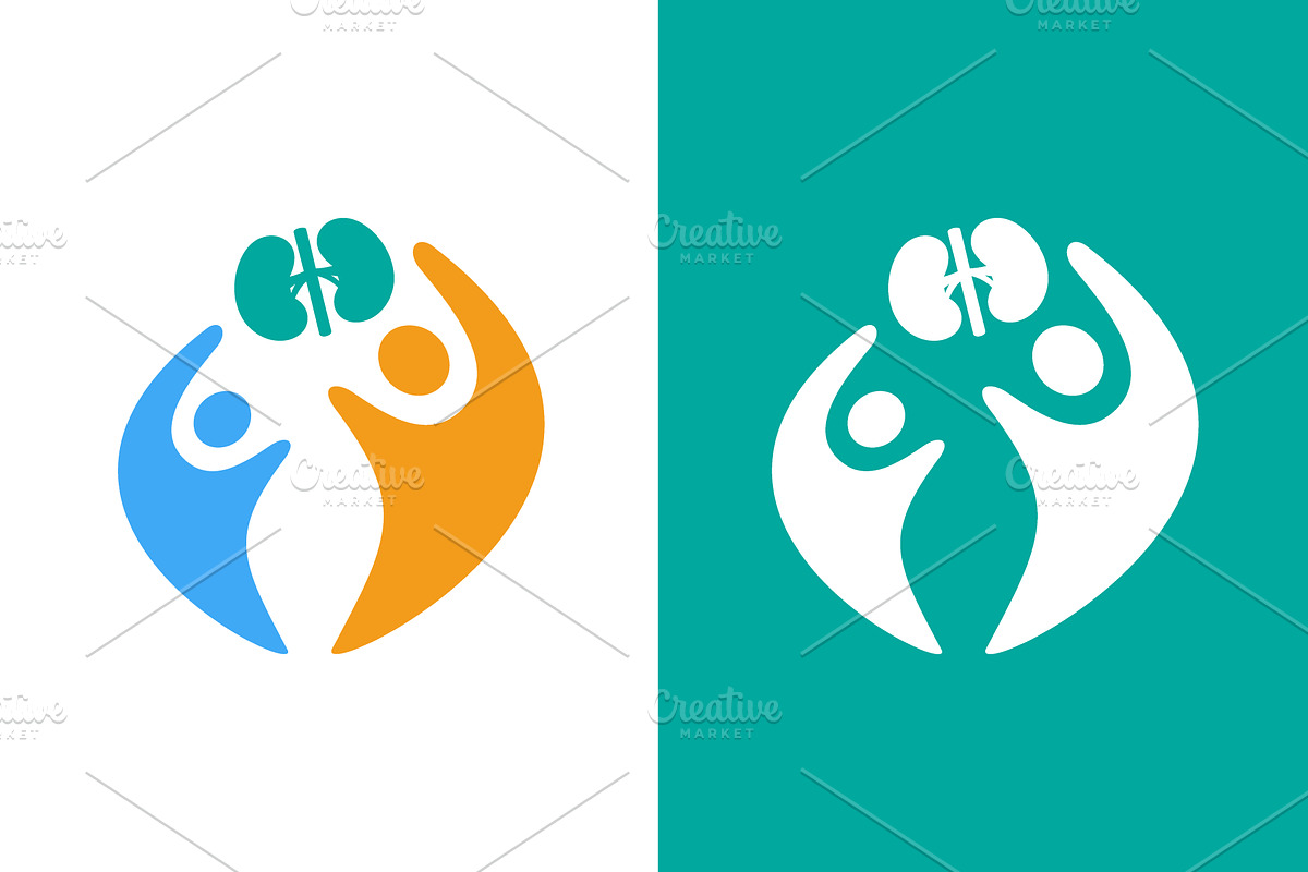 Human kidneys logo combination, an Object Illustration by GraphiShop