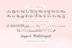 Valentine Kiss Hug Font Duo