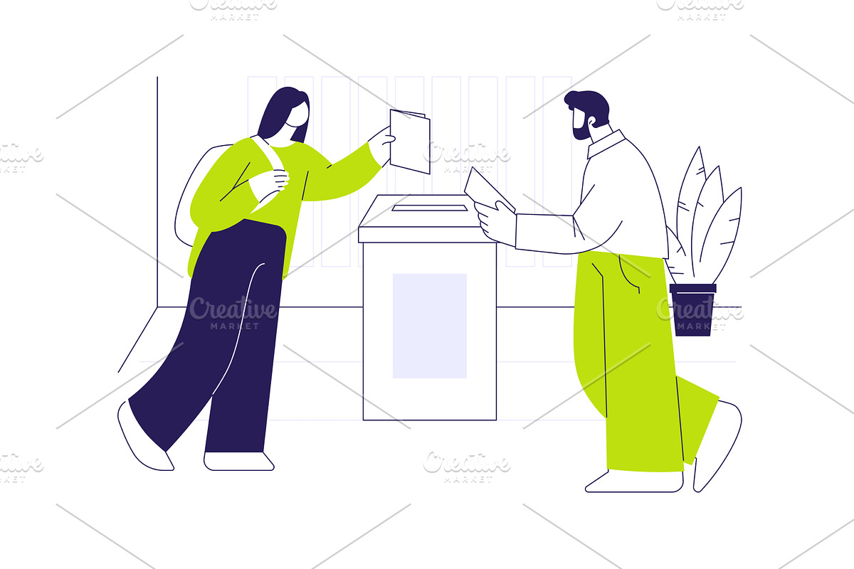 Local government elections abstract, an Illustration by Visual Generation