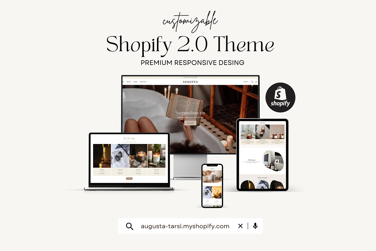 Boho Shopify Theme Template, a Shopify Template by Tarsi.io (Photo 2 of 4)