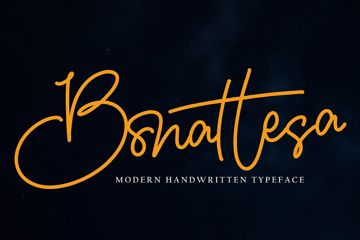 Borttesa, a Handwritten Font by pineungtype (Photo 1 of 9)