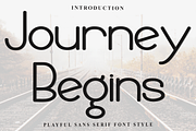 Journey Begins, a Sans Serif Font by InermediaSTUDIO (Thumbnail 1 of 8)