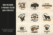 Wild Animals - Illustration Set, an Animal Illustration by Heritage Type Co. (Thumbnail 3 of 5)