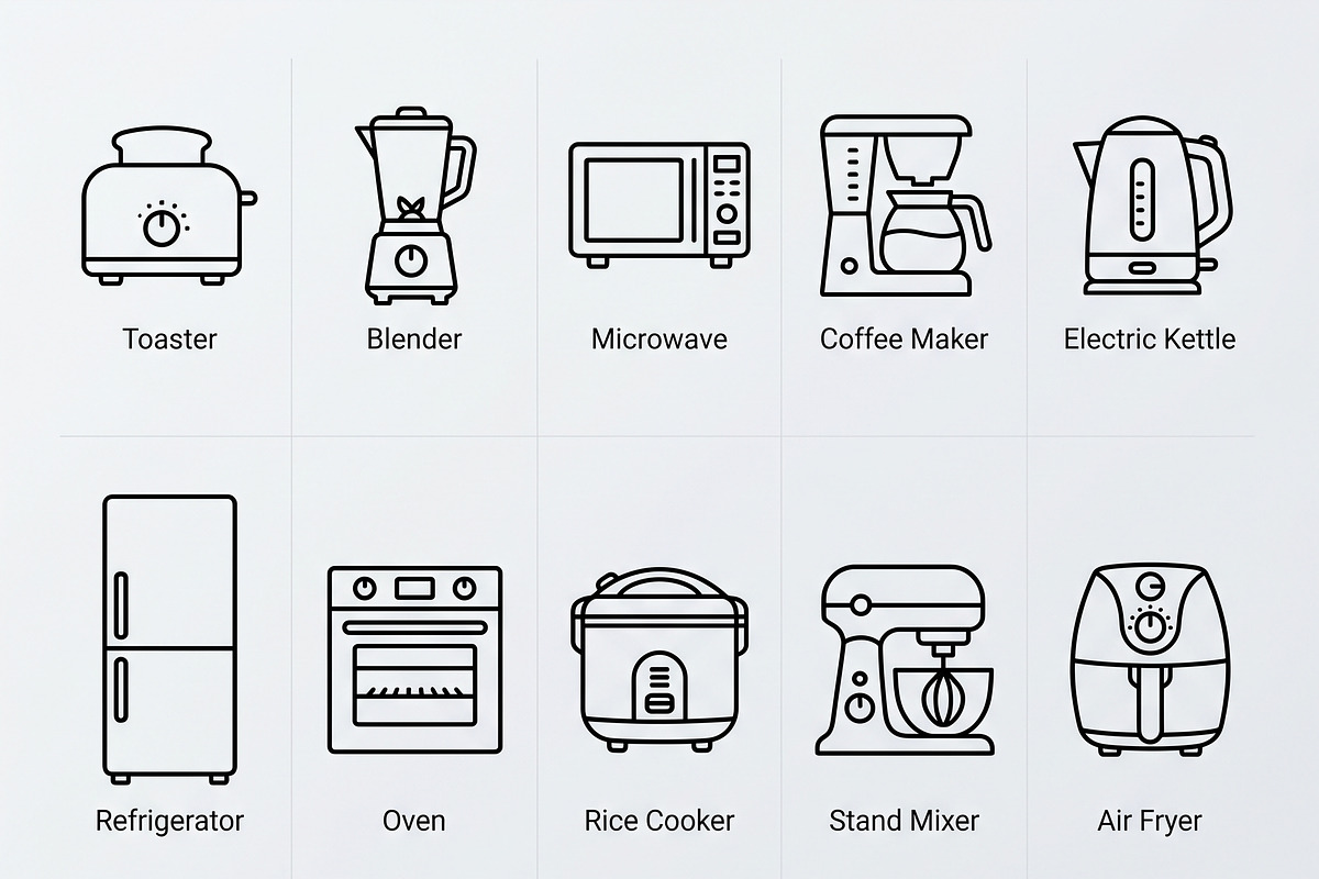 Bundles Minimal Kitchen Icons, an Outline Icon by adenpinkstore (Photo 1 of 22)