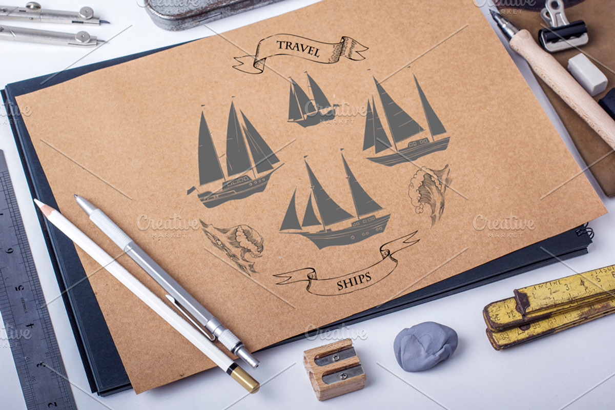 Sea and Waves, an Object Illustration by Nataliapiache (Photo 3 of 5)