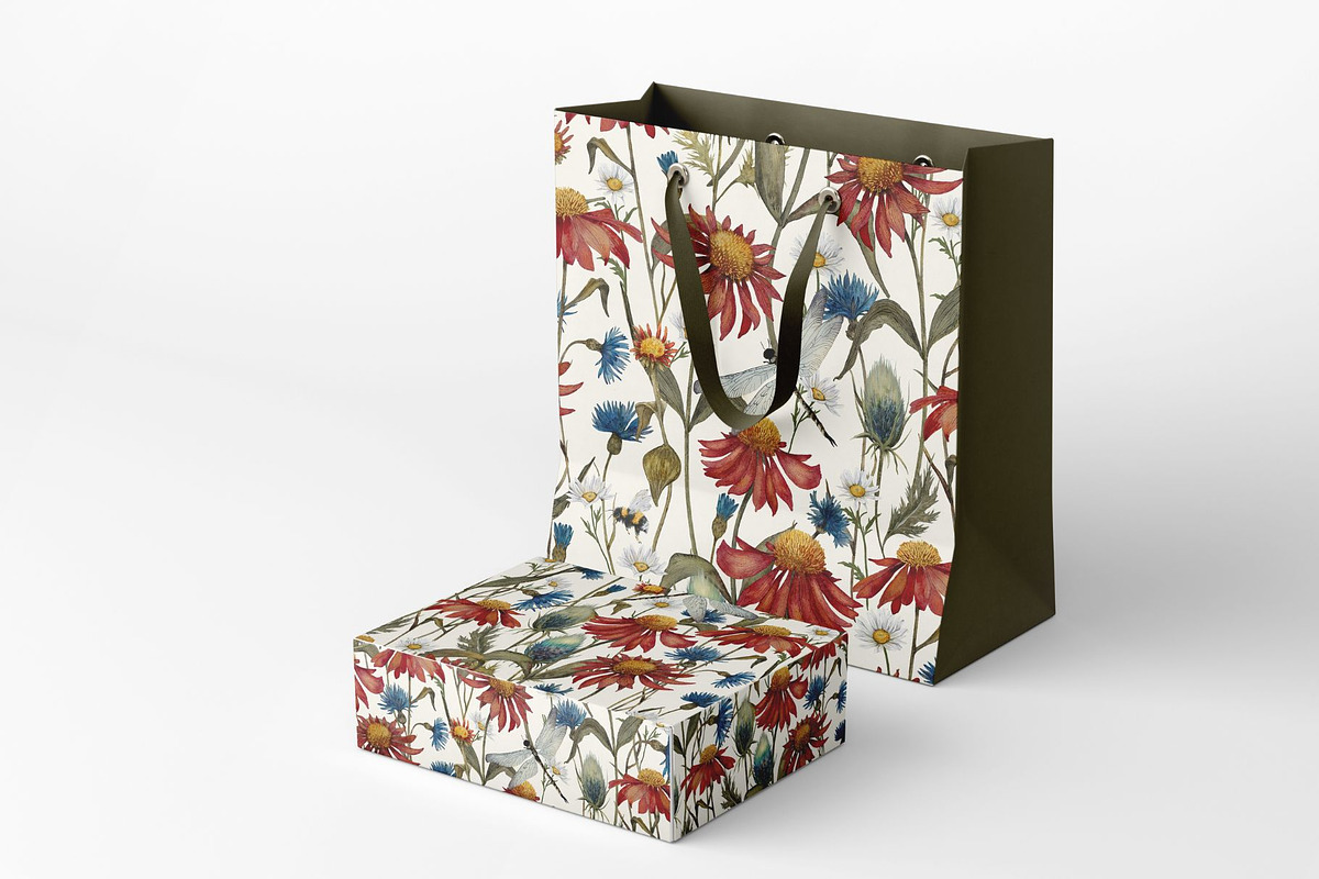 Summer Meadow Whispers Pattern, a Pattern Graphic by MouseGrey (Photo 6 of 10)